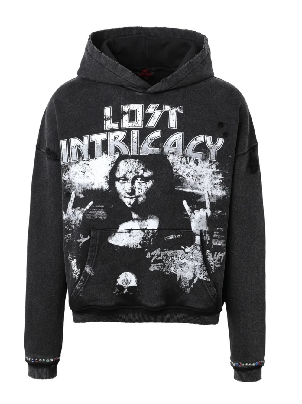 Lost Intricacy "Mona Lisa" Black Pullover Hoodie